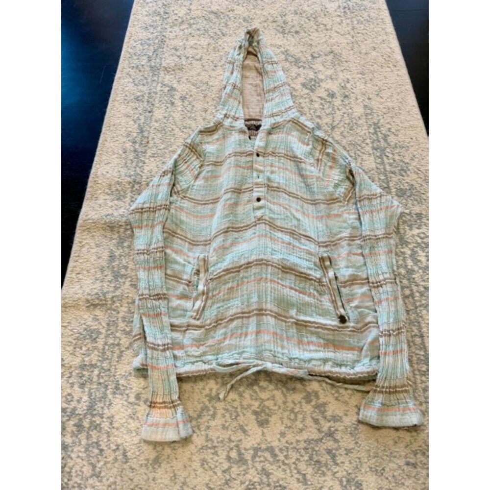 PrAna Women's Size L Multi-Color Baja Popover Hoodie